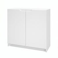 KOMMODE Logan Fronten in Weiß matt - Weiß, Holzwerkstoff (82/78/37cm) - Vladon