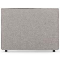 KOPFTEIL ANISA 90x190 cm grau - Grau, Textil (91/69/6cm) - IDIMEX