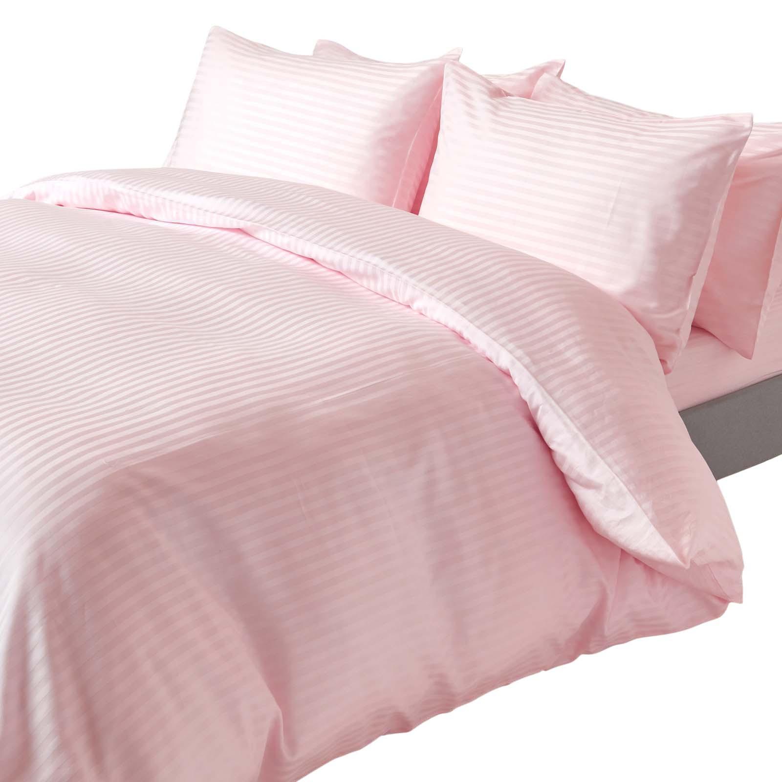 BETTWÄSCHE Damast Fadendichte 330 - Rosa, Textil (135/200cm) - Homescapes