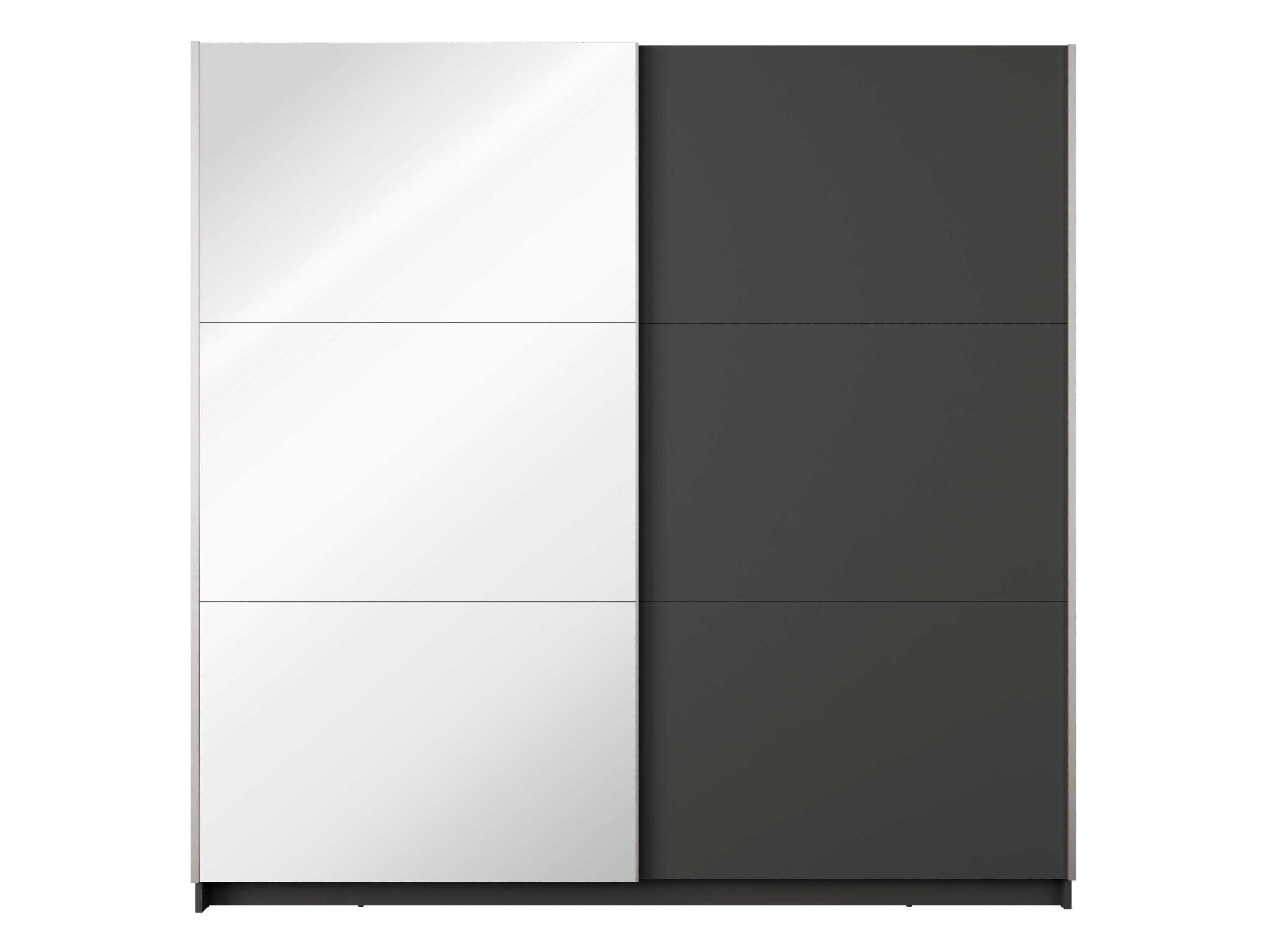 KLEIDERSCHRANK Graphit 151/207/55 - Graphitfarben, Holzwerkstoff (151/207/55cm) - RAUMHIRSCH FURNITURE