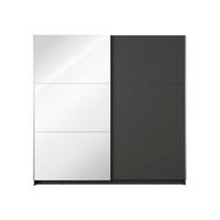 KLEIDERSCHRANK Graphit 151/207/55 - Graphitfarben, Holzwerkstoff (151/207/55cm) - RAUMHIRSCH FURNITURE