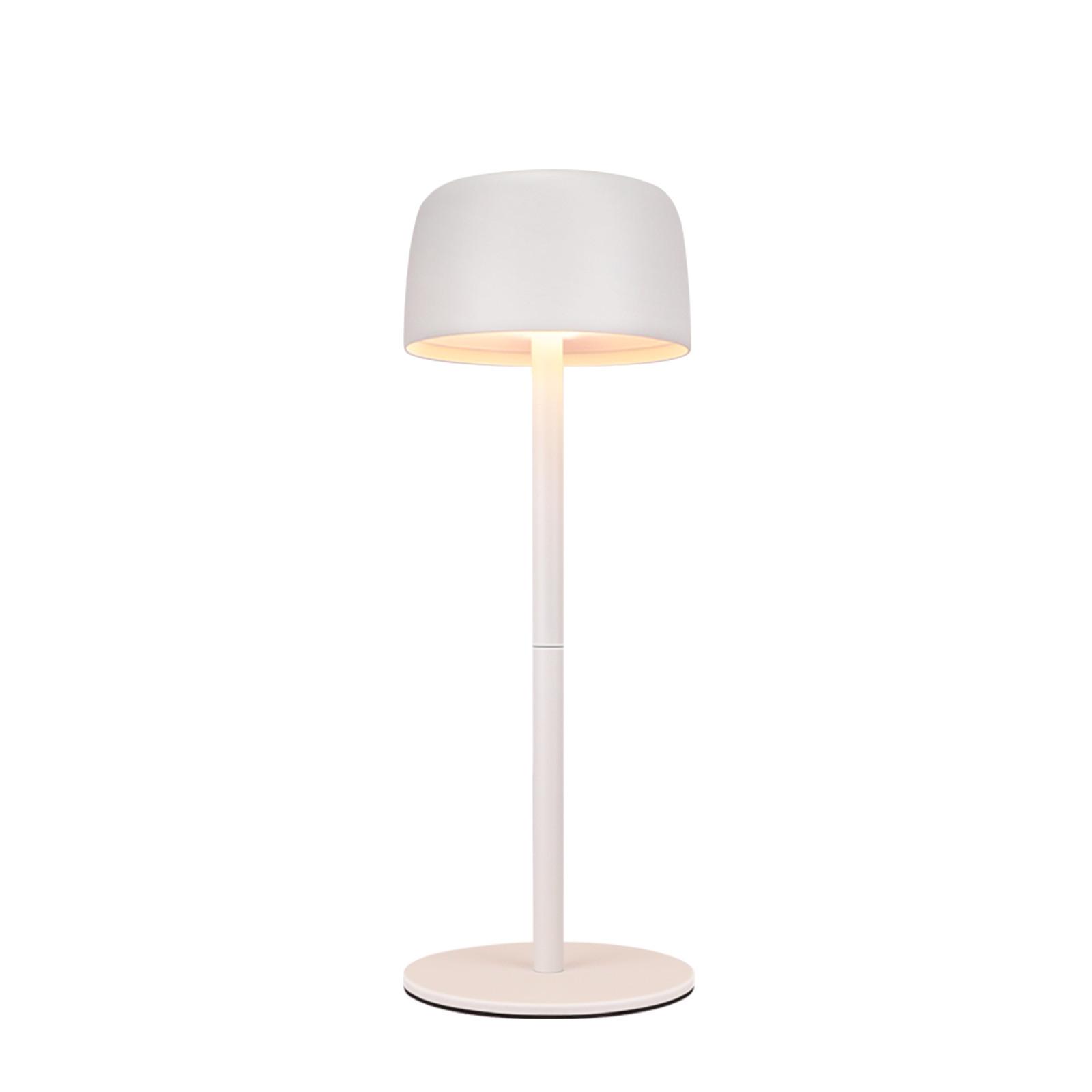 TISCHLAMPE Hydranj 9/9/25 cm - Weiß, Kunststoff/Metall (9/9/25cm) - ZMH
