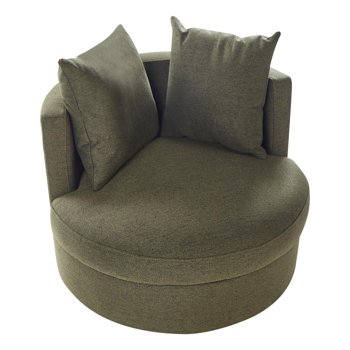 SESSEL Dunkelgrün Dalby - Grün, Textil (82/61/82cm) - Beliani