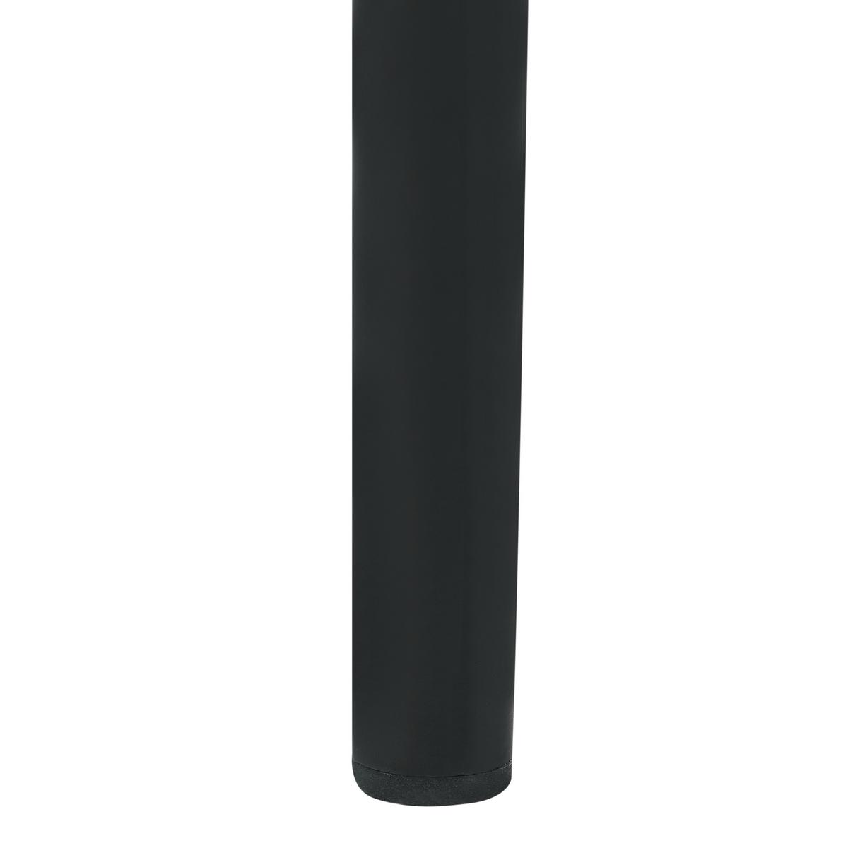 ESSZIMMERSTUHL 2er-Set Polyrattan Schwarz Corvallis - Schwarz, Kunststoff (48/83/58cm) - Beliani