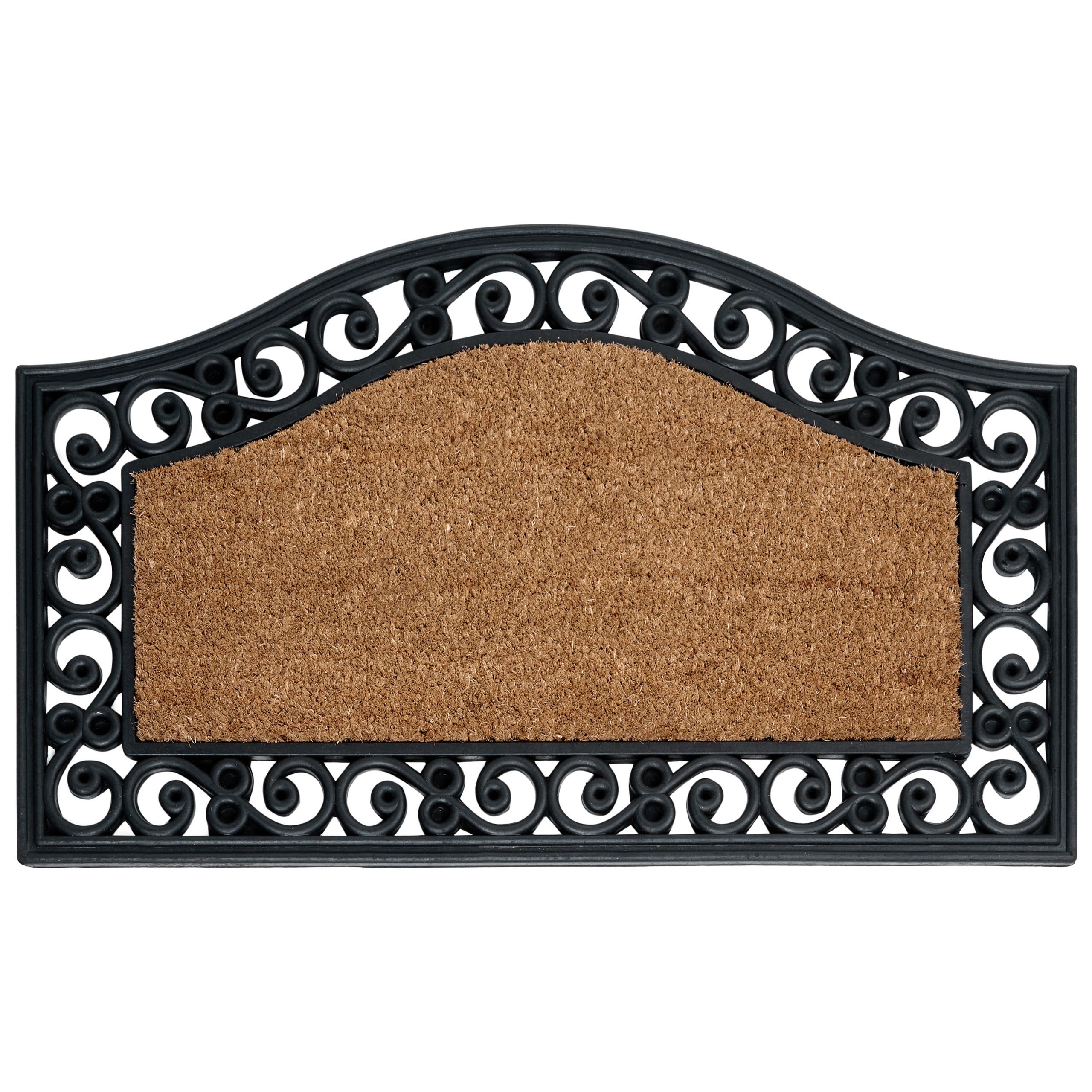 FUSSMATTE Naturfarben 45/75 cm Kokosfasern Pulag - Naturfarben, Textil (45/75cm) - Beliani
