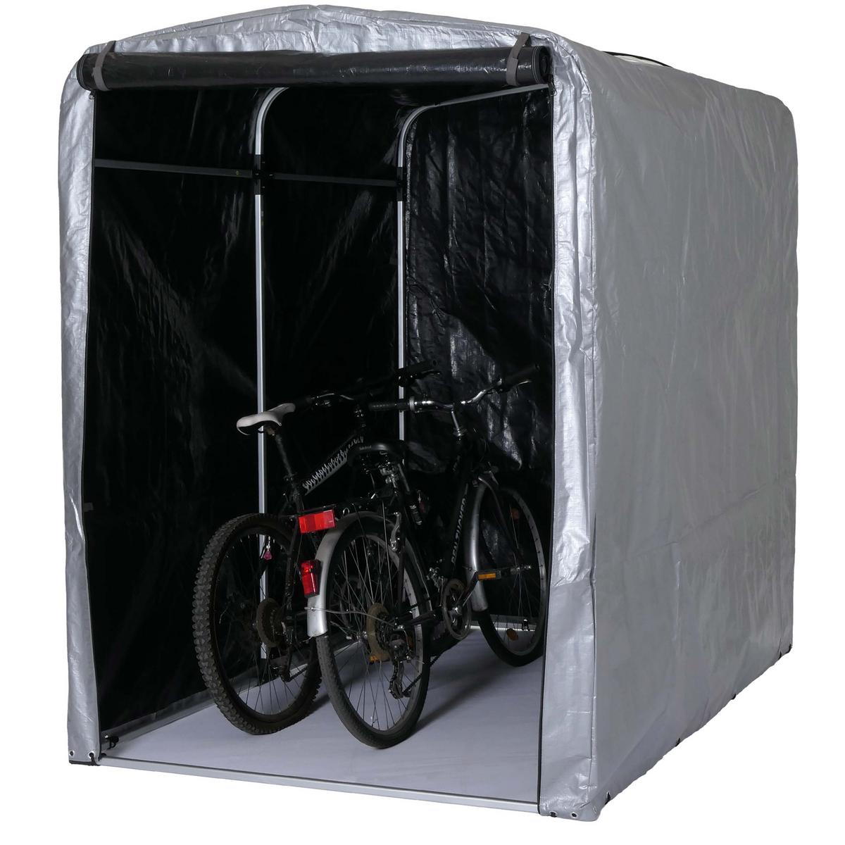 FAHRRADGARAGE Silber - Silberfarben, Metall (157/201/201cm) - MCW