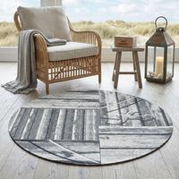 FLACHWEBTEPPICH Keitum 100x100 cm - Grau, Textil (100/100cm) - Sansibar SYLT