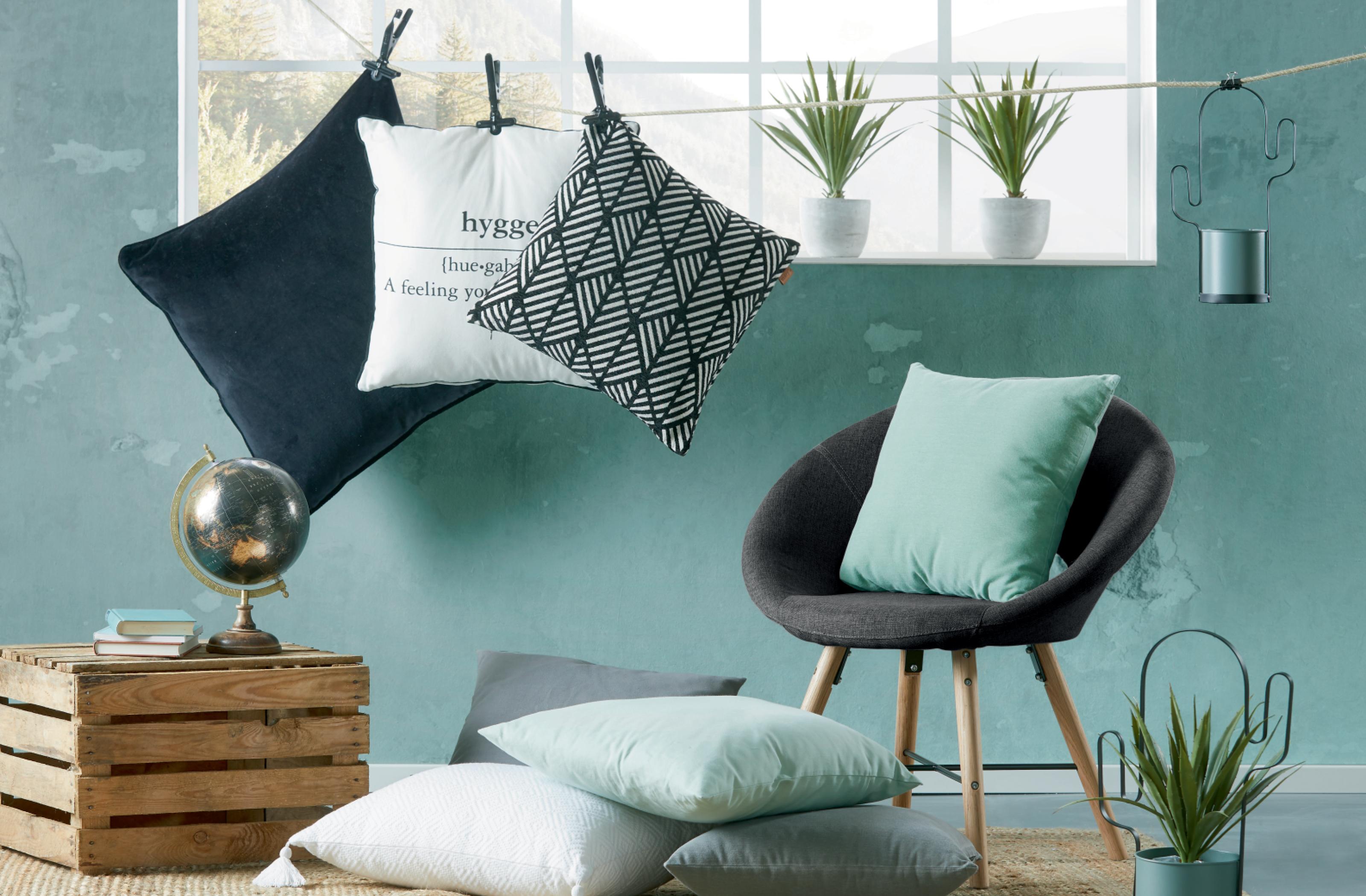 Pokój dzienny w stylu hygge