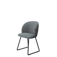 POLSTERSTUHL K99 M - Schwarz/Grau, Holzwerkstoff/Textil (51/80/53cm) - MIRJAN24