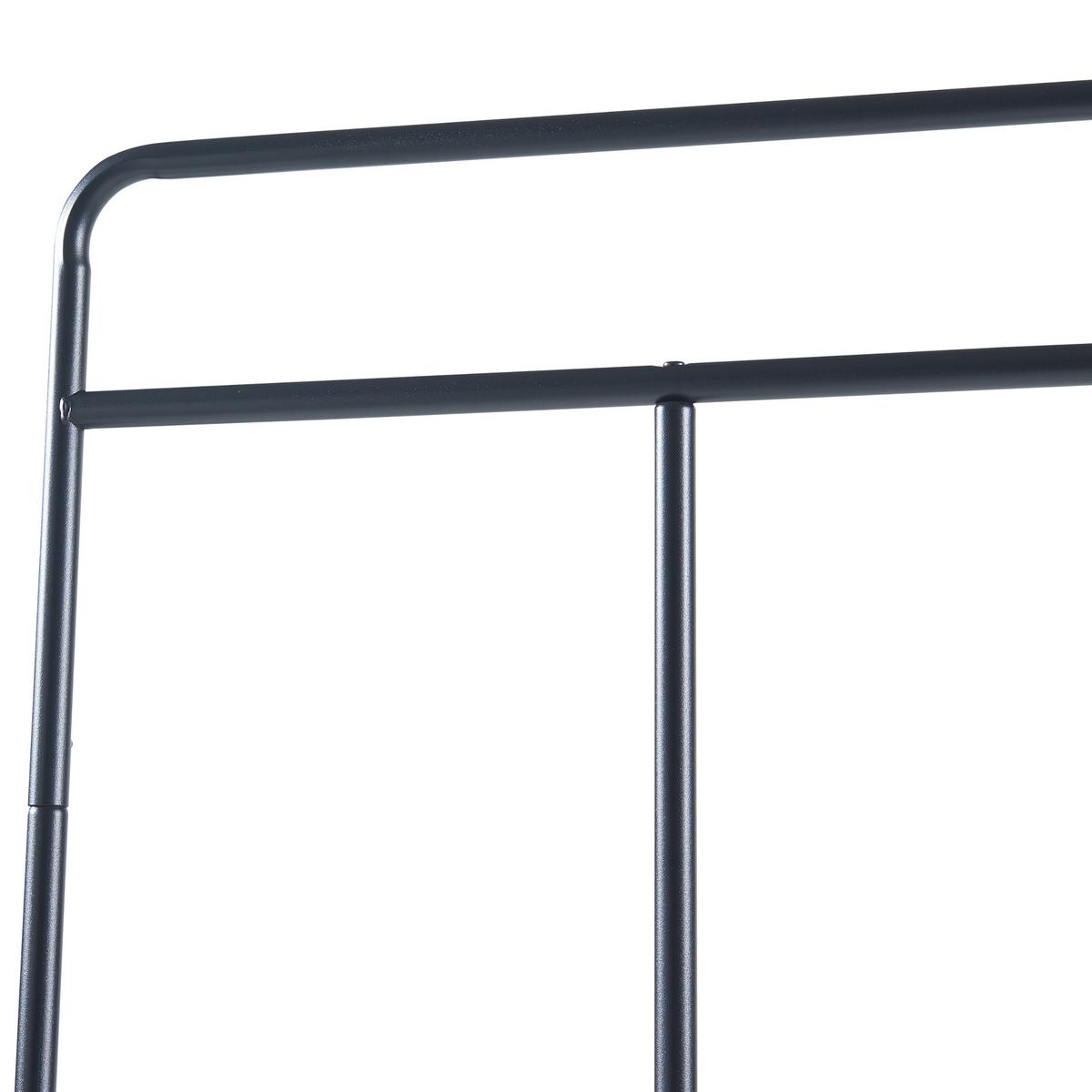 KLEIDERSTÄNDER Sandviken - Schwarz, Metall (63/166/48cm) - [en.casa]