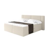 BOXBETT mit Matratze H4 - EVON - 180x200 cm Beige - Kaschmir, Holzwerkstoff (180/200cm) - ALTDECOR