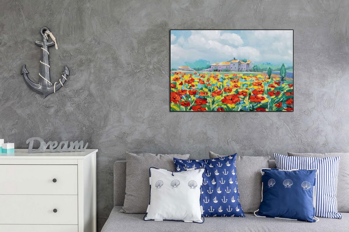 ACRYLBILD HANDGEMALT 93/63 cm - Multicolor, Holz/Textil (93/63cm) - KUNSTLOFT