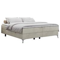 BOXBETT LESS 120/200 Beige Velvet - H4 - Beige, Holz/Textil (120/200cm) - MKS