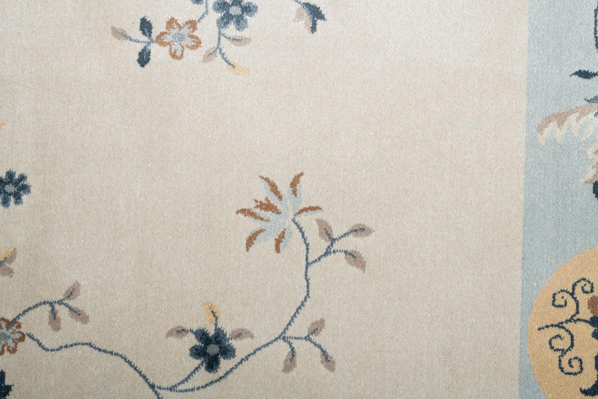FLACHWEBETEPPICH Cherina 60x120 cm - Hellblau, Textil (60/120cm) - Gino Falcone