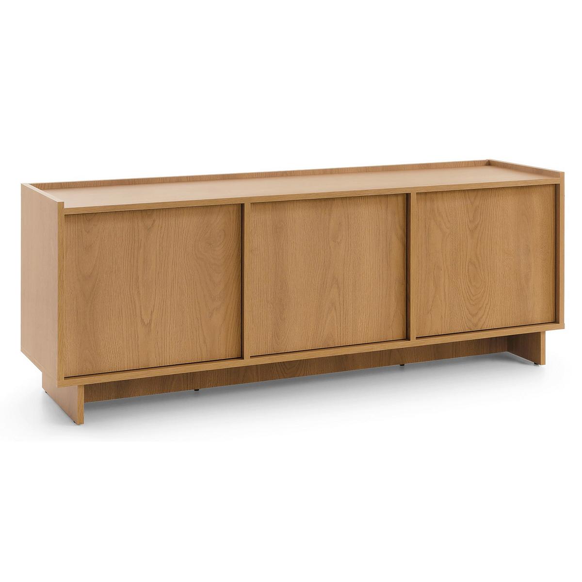 TV-LOWBOARD Yasumi 147 cm - Eichefarben, Holzwerkstoff (147/55/39cm) - Selsey