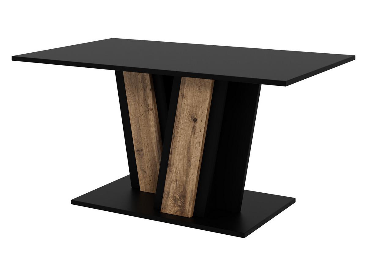 COUCHTISCH Muss - Eiche Wotan/Schwarz, Holzwerkstoff (60/100/55cm) - MIRJAN24