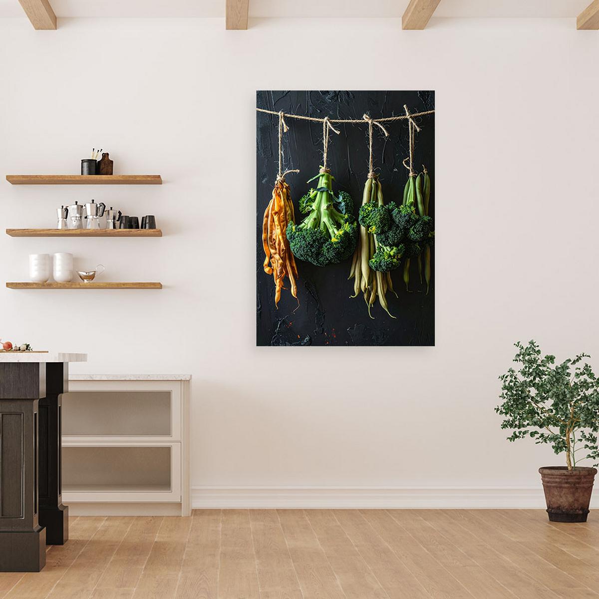 LEINWANDBILD Essen & Trinken 20x30cm - Grün, Textil (20/30cm) - Feeby