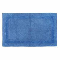 BADEMATTE 70/120 cm, 100% Baumwolle, wendbar - Blau, Textil (70/120cm) - Homescapes