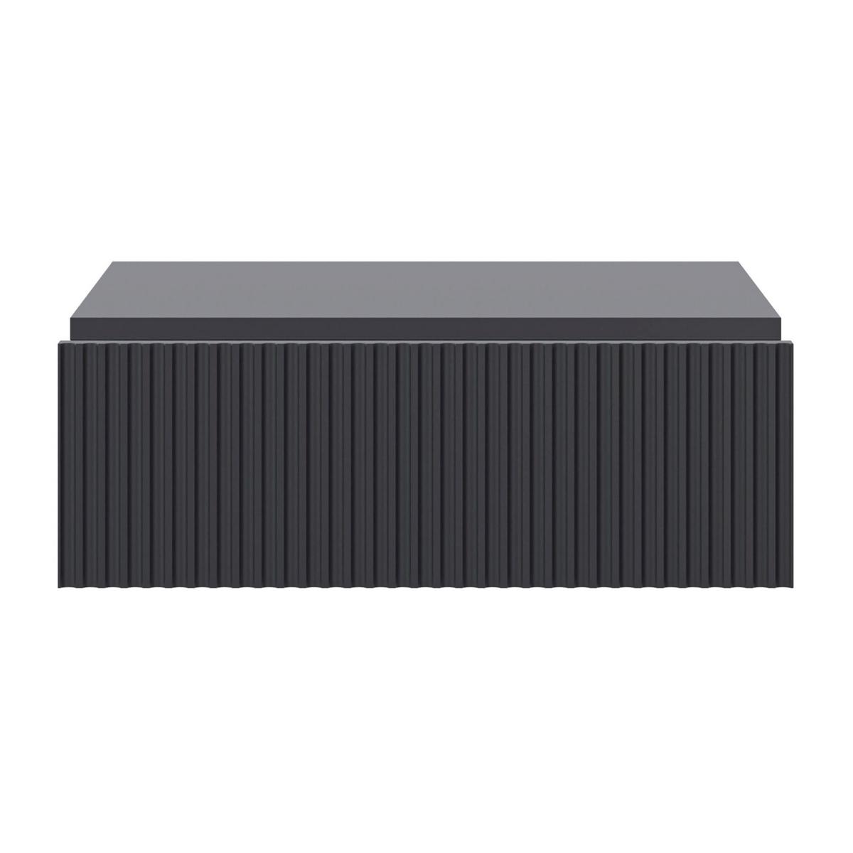 NACHTTSCHRANK Veldio Schwarz 50 cm - Schwarz, Holzwerkstoff (50/17/35.6cm) - Selsey