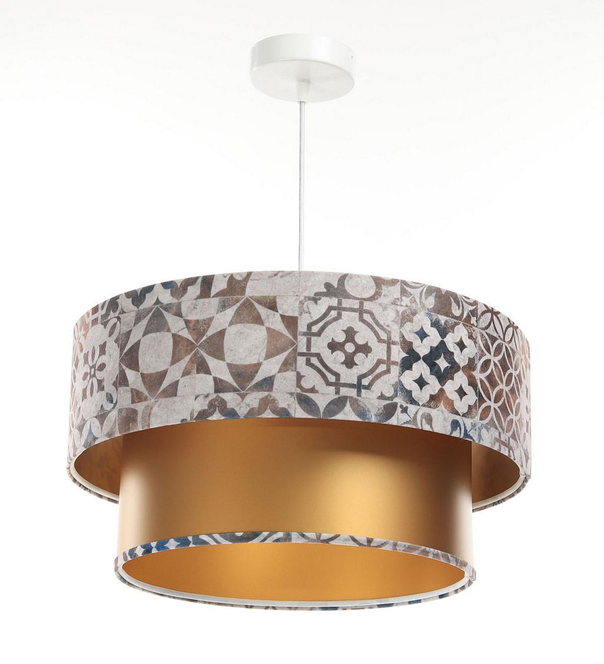 HÄNGELEUCHTE Gold 40/20 cm - Goldfarben, Kunststoff (40/1/20cm) - ONZENO