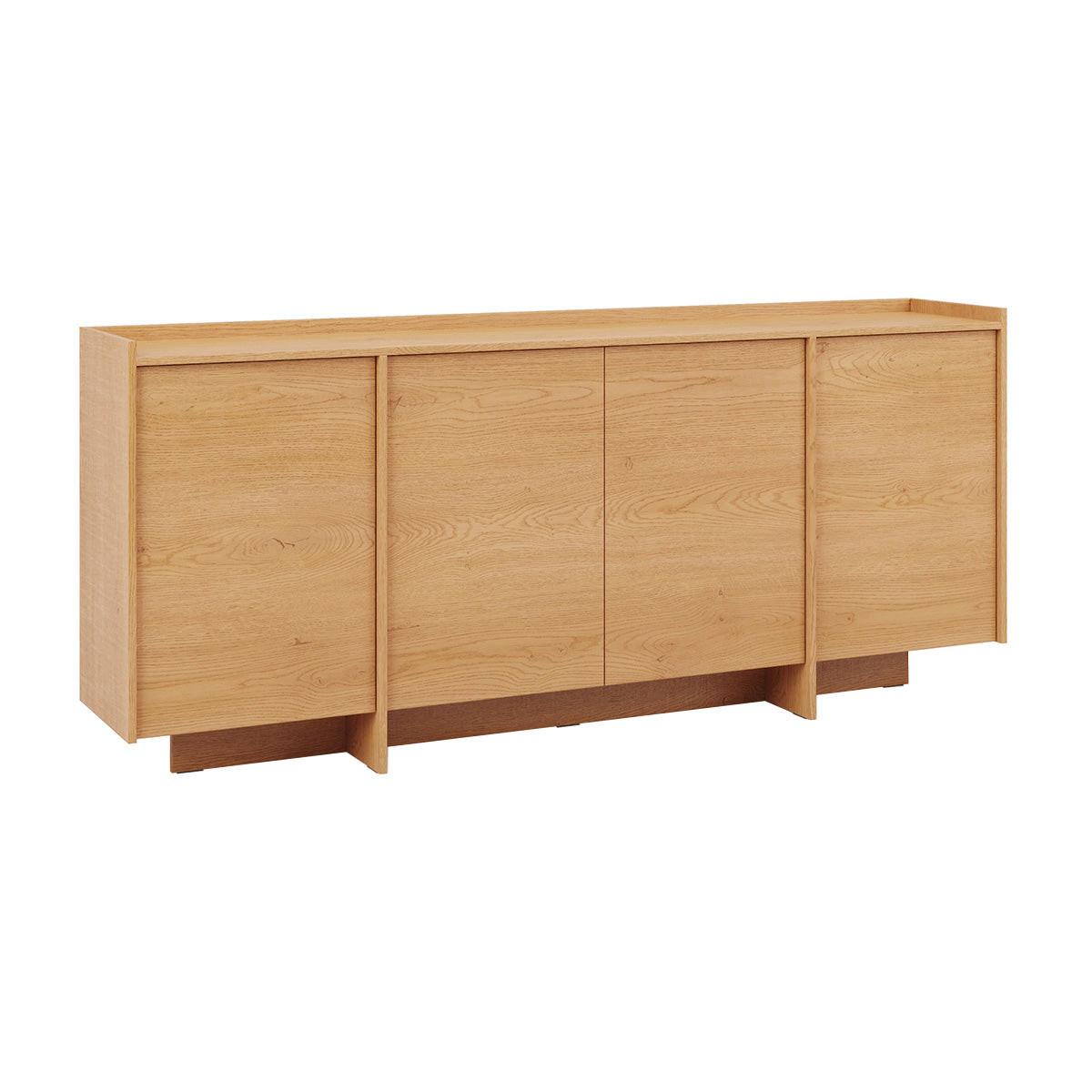 SIDEBOARD Japandi Holz - Braun, Holzwerkstoff (200.1/89.6/38cm) - Petits-meubles