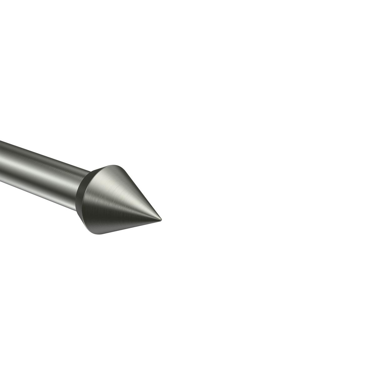 ENDSTÜCKE FÜR GARDINENSTANGEN 20 mm Ø, Sirius Edelstahl, Packung 2 Stück - Edelstahlfarben, Metall (4.1/3.3/3.3cm) - INTERDECO