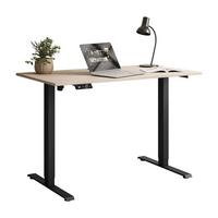 SCHREIBTISCH SPACE höhenverstellbar mit Metallbeinen schwarz/Kaschmir - Kaschmir, Holzwerkstoff (60/110/69.5cm) - Lookway