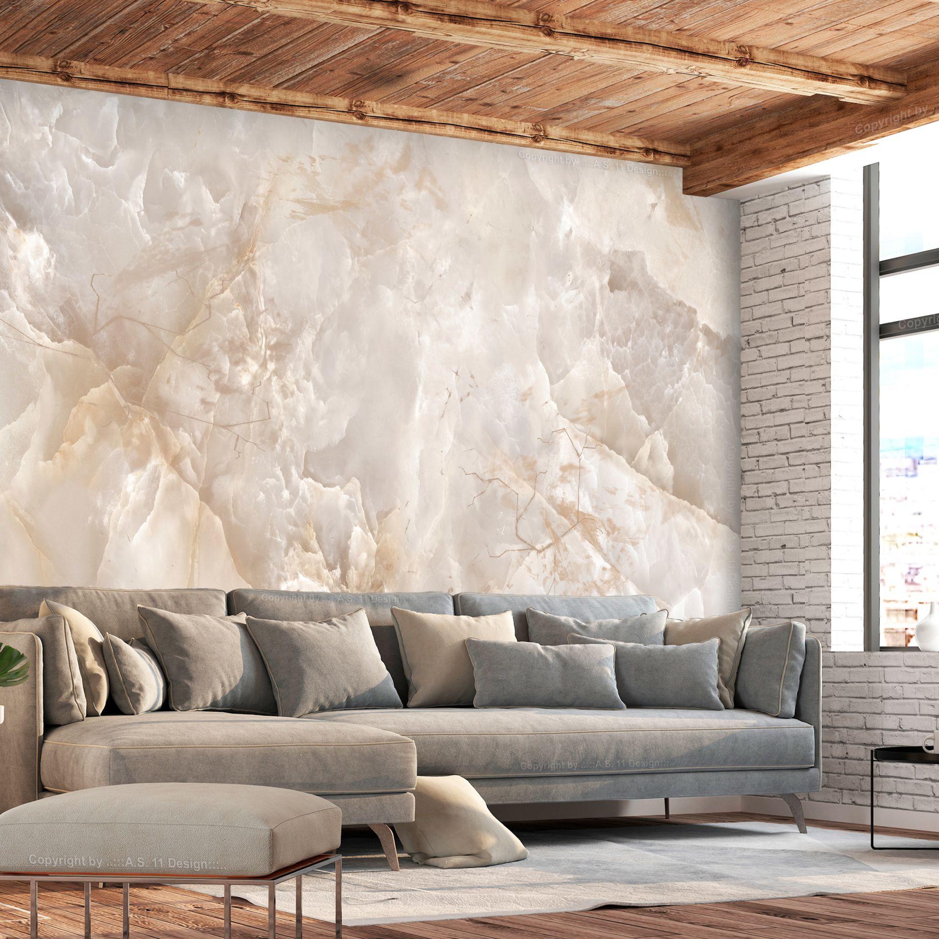 SELBSTKLEBENDE FOTOTAPETE 294/210 cm - Beige, Kunststoff/Textil (294/1cm) - KUNSTLOFT