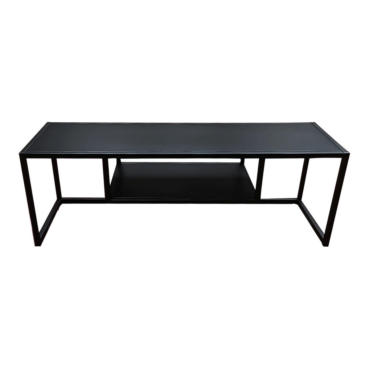 TV-ELEMENT Isokyrö - Schwarz, Metall (120/40/40cm) - [en.casa]