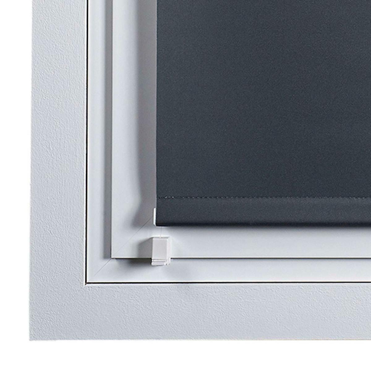 VERDUNKELUNGSROLLO | Grau, 120 cm x 180 cm - Grau, Kunststoff (120/180cm) - STORESDECO