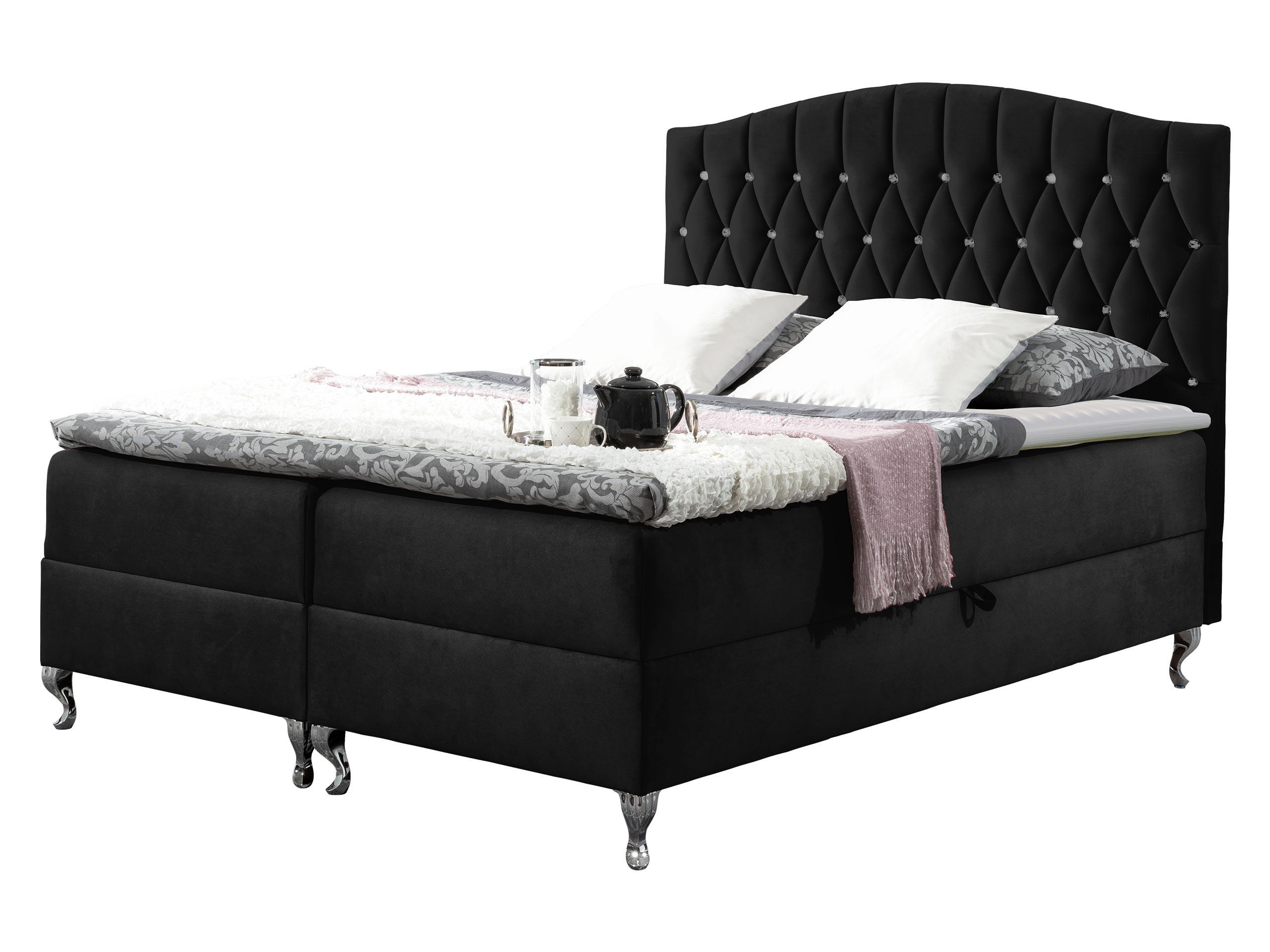 BOXBETT Puerto - H3 - Schwarz, Holz (160/200cm) - MIRJAN24