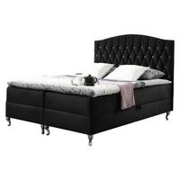 BOXBETT Puerto - H3 - Schwarz, Holz (140/200cm) - MIRJAN24