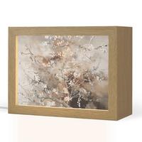 TISCHLEUCHTE Mandelblüte - Kunst - Van Gogh - Beige - Abstrakt 20x15 cm - Ahornfarben, Holzwerkstoff (8/20/15cm) - OnlyWow