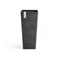 BLUMENTOPF Rotterdam High 32,7/32,7/70,5 cm Dunkelgrau - Dunkelgrau, Kunststoff (32.7/70.5cm) - Ecopots