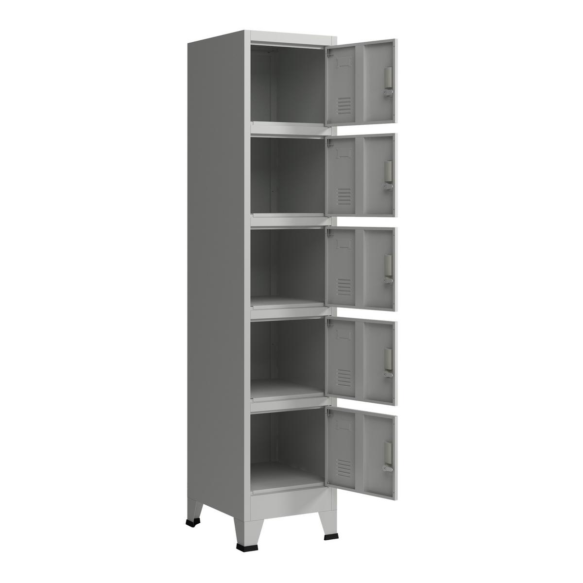 SPIND Joroinen - Grau, Metall (38/180/45cm) - [en.casa]