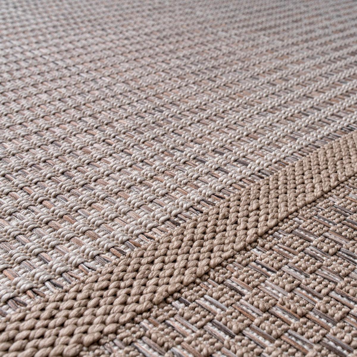 OUTDOORTEPPICH Boho Beige Creme Ø 200 cm - Champagner/Beige, Kunststoff (200/200cm) - TT Home