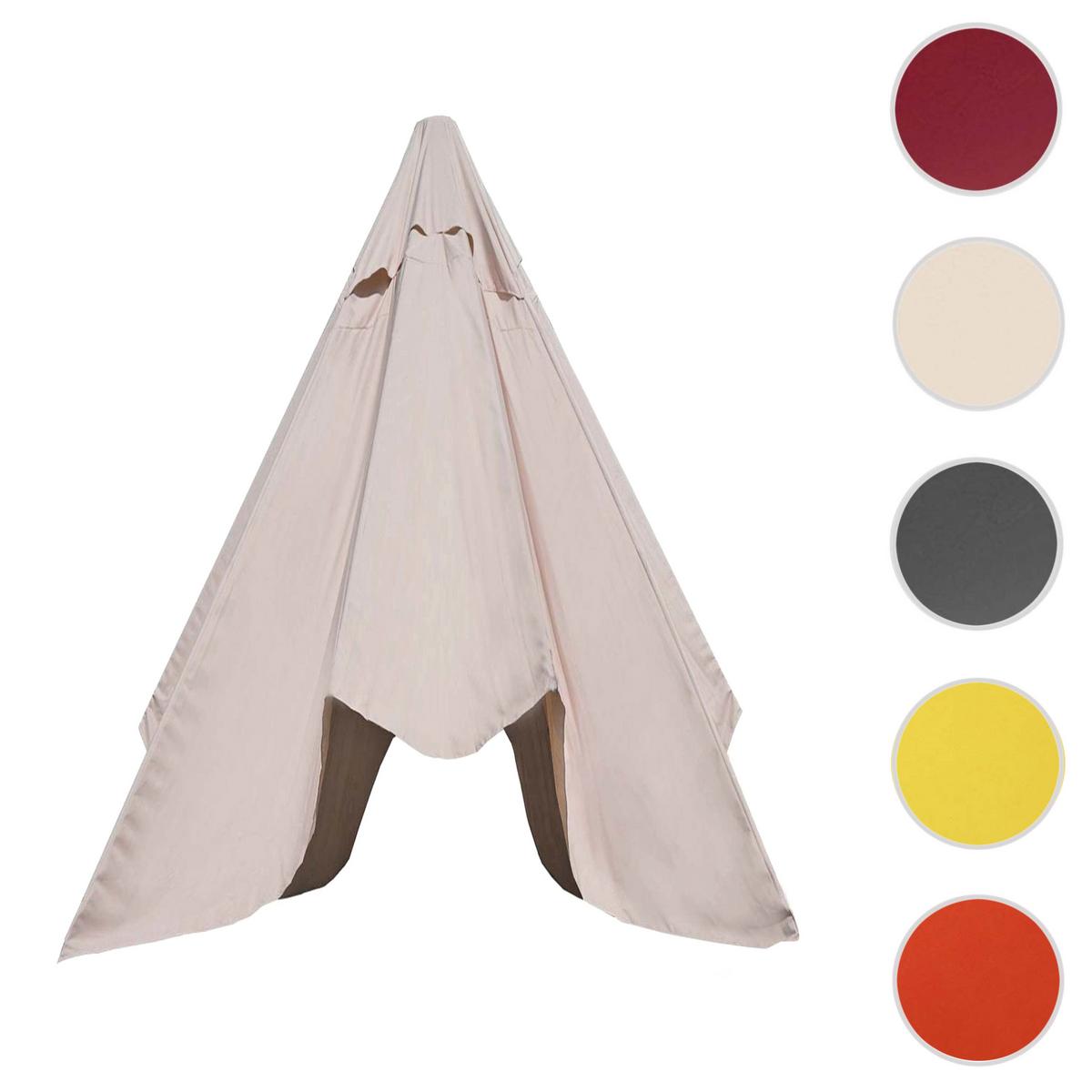 ERSATZ-BEZUG FÜR SCHIRM Cremeweiß - Weiß, Textil (350/350cm) - MCW