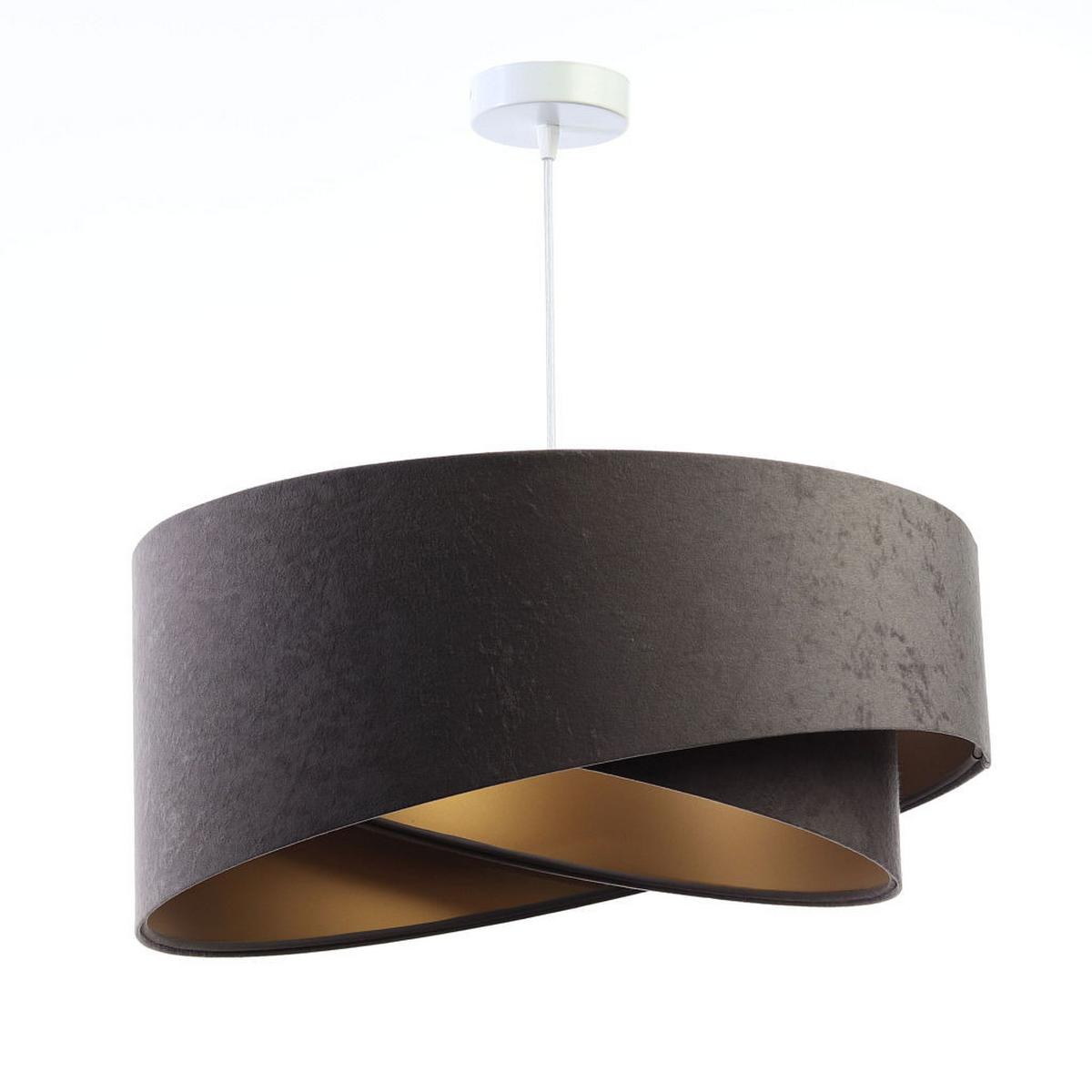 HÄNGELEUCHTE Grau 50/23 cm - Goldfarben, Kunststoff (50/1/23cm) - ONZENO