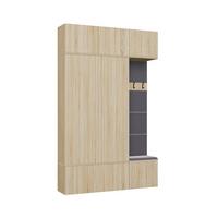 GARDEROBENSCHRANK modern, Schrank Set Kleiderschrank - Schuhschrank Sonoma Eiche 150/238/35 - Sonoma Eiche, Holzwerkstoff (150/238/35cm) - RAUMHIRSCH FURNITURE