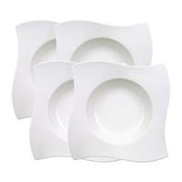 PASTATELLER NewWave weiß 28 x 28 cm 4er Set - Weiß, Keramik (1cm) - Villeroy & Boch
