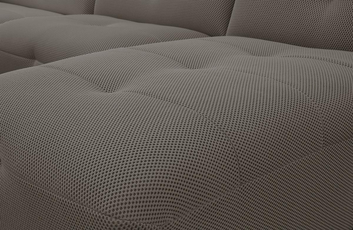 ECKSOFA TRENTO 4-Sitzer, braun - Schwarz/Braun, Holzwerkstoff/Kunststoff (262/165cm) - Wozimo