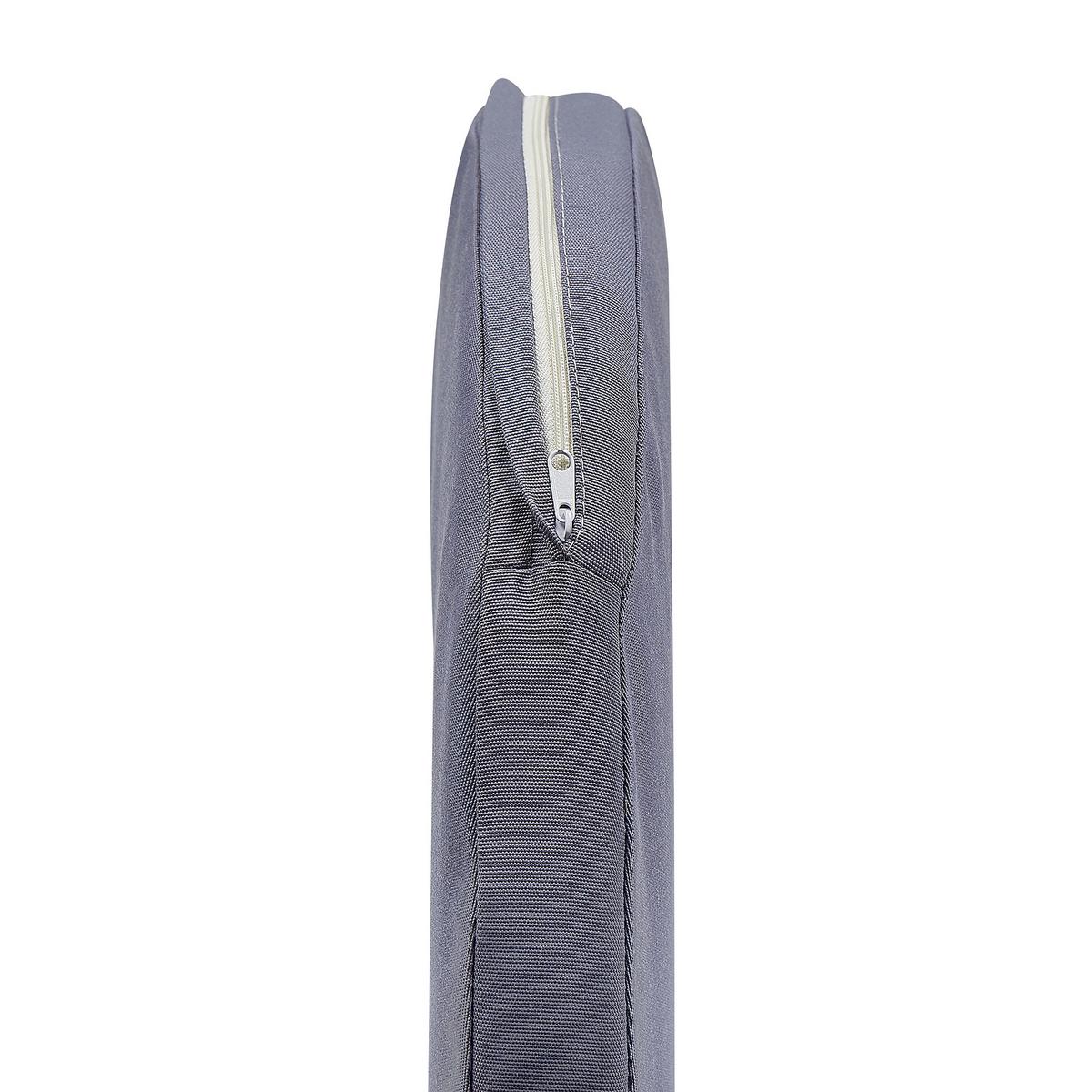GARTENSTUHL 2er-Set Aluminium schwarz/grau Palmi - Schwarz/Grau, Metall (50/81/50cm) - Beliani