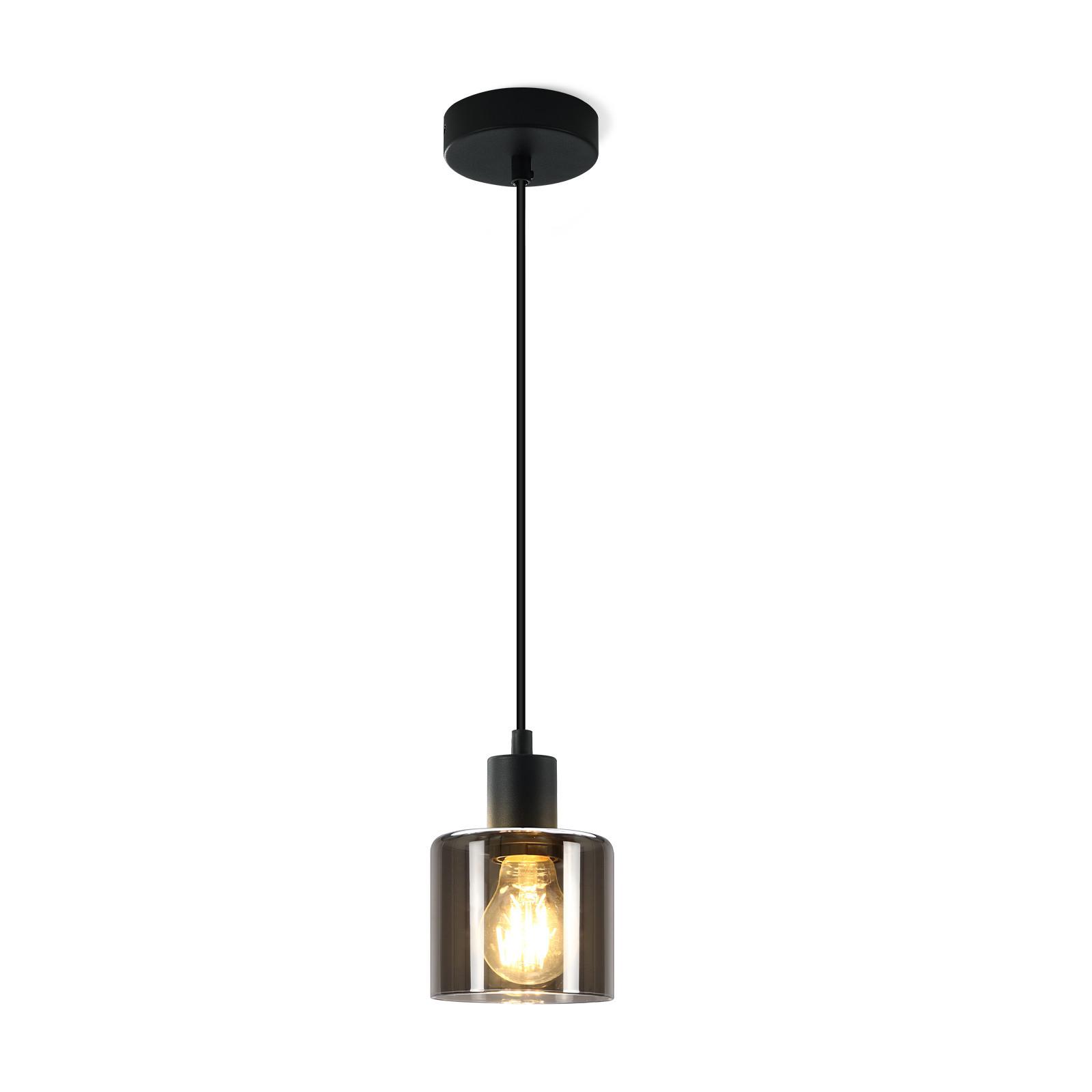 PENDELLEUCHTE Verena 11/11/195 cm - Grau, Glas (11/11/195cm) - Nettlife
