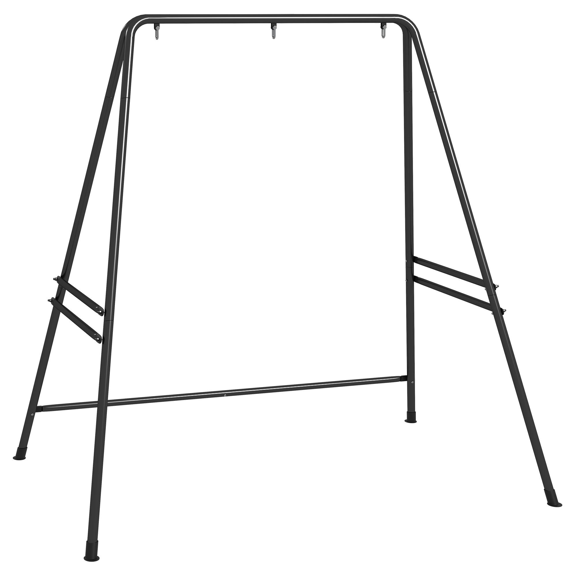 HÄNGESTUHLGESTELL, Stahl, Schwarz - Schwarz, Metall (178/143/180cm) - Outsunny