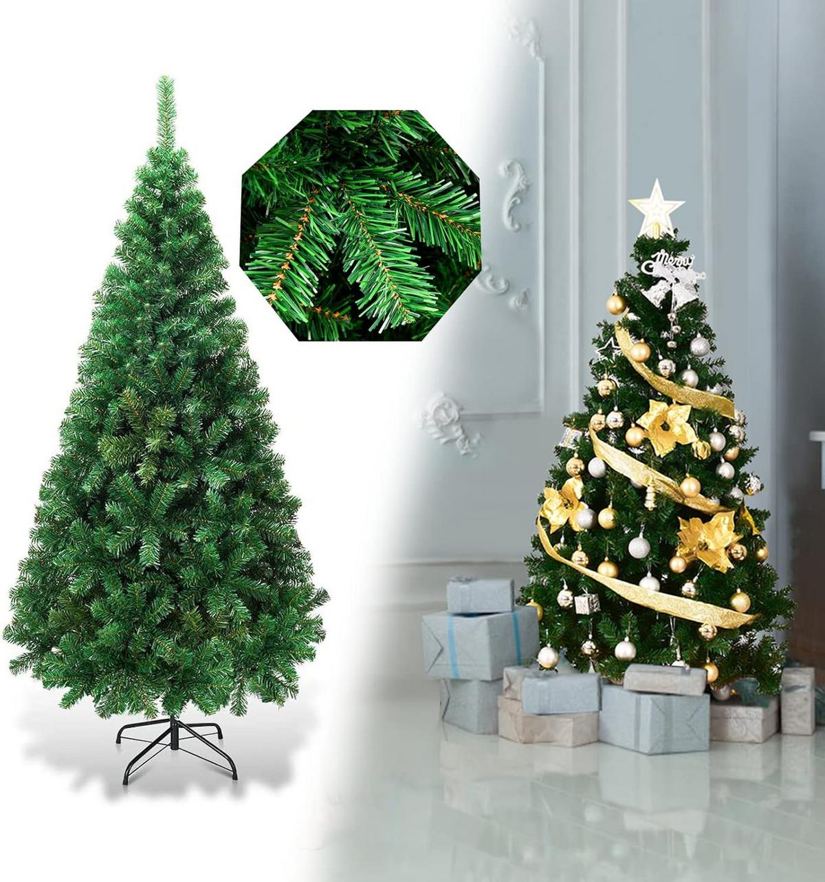 WEIHNACHTSBAUM Grün - Grün, Kunststoff (180cm) - COSTWAY