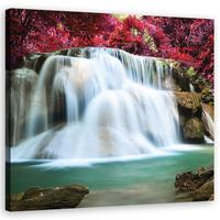 WANDBILD landschaften blau - Blau, Textil (30/30cm) - Feeby