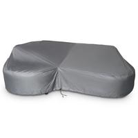 ABDECKHAUBE SORRENTO - Grau, Textil (225/73/143cm) - IDIMEX