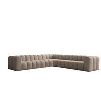 ECKSOFA Solvie Xl In Tiffani - Taupe, Holzwerkstoff/Textil (330/330cm) - Fun Möbel