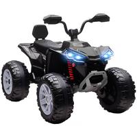 KINDER-ELEKTROQUAD 24V mit Vorwärts-, Rückwärtsfunktion, 2 Sitzer, Schwarz - Schwarz, Kunststoff (109/68.5/76cm) - AIYAPLAY