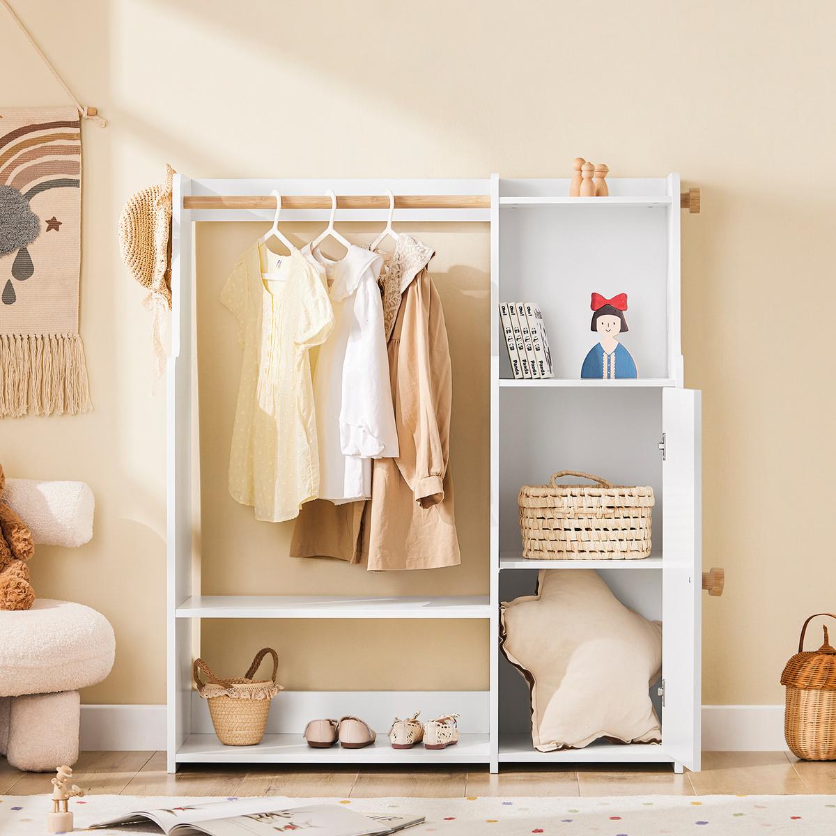 KINDERGARDEROBE Weiß - Weiß, Holzwerkstoff (94/110/35cm) - SoBuy